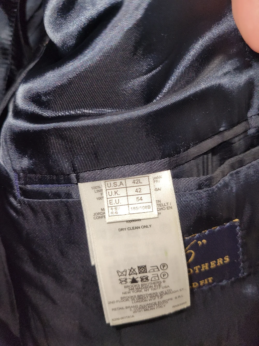Men's Blue Micro-Check Blazer